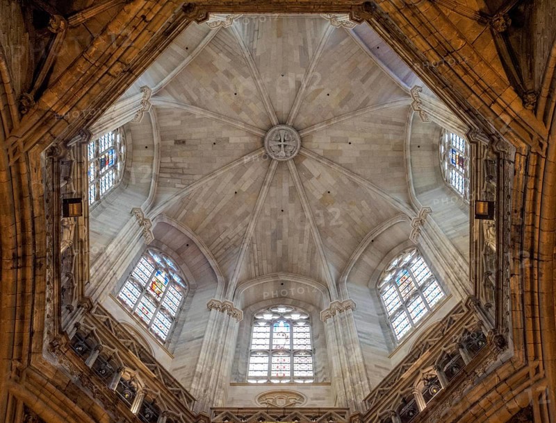 Dome of the Cathedral of Santa Eulalia, Barcelona, Catalonia, Spain, Europe
