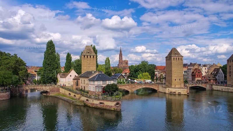 Strasbourg in Alsace, France, skyline Strasbourg in Alsace, France, Europe