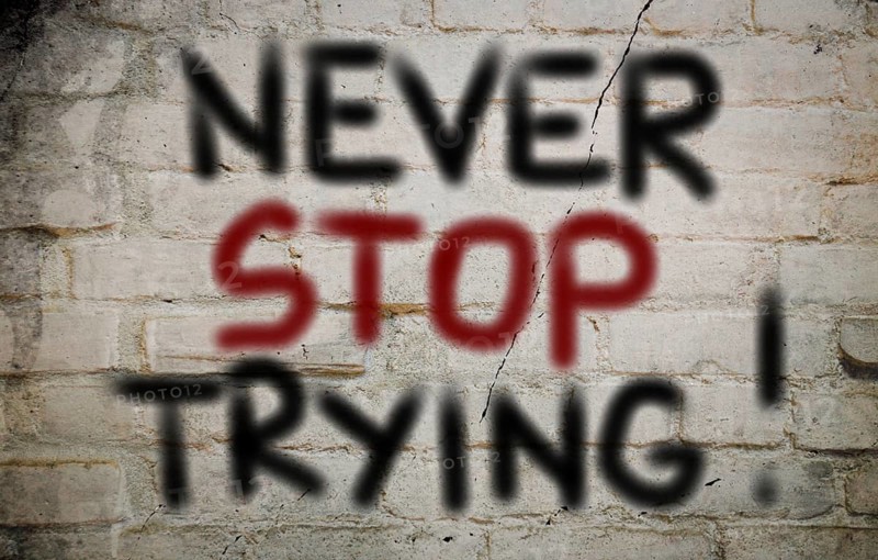 Never Stop Trying Concept