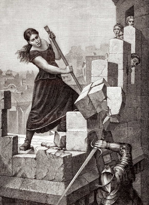 Marguerite Catherine Ponsoye Delaye, oder Margot Delaye, La Gandonne, während der Belagerung von Montelimar, 16.
