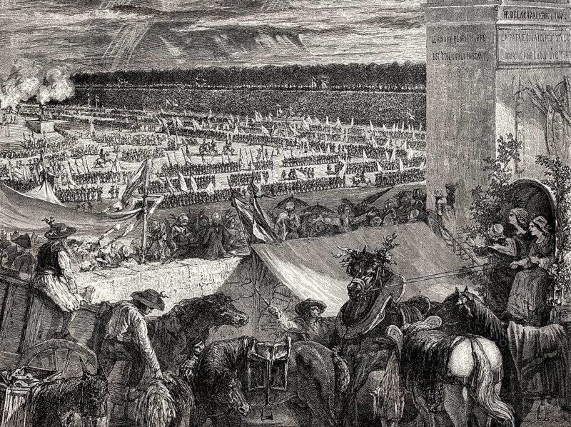 The Fête de la Fédération, 14 juillet 1789, French National Day, French Revolution