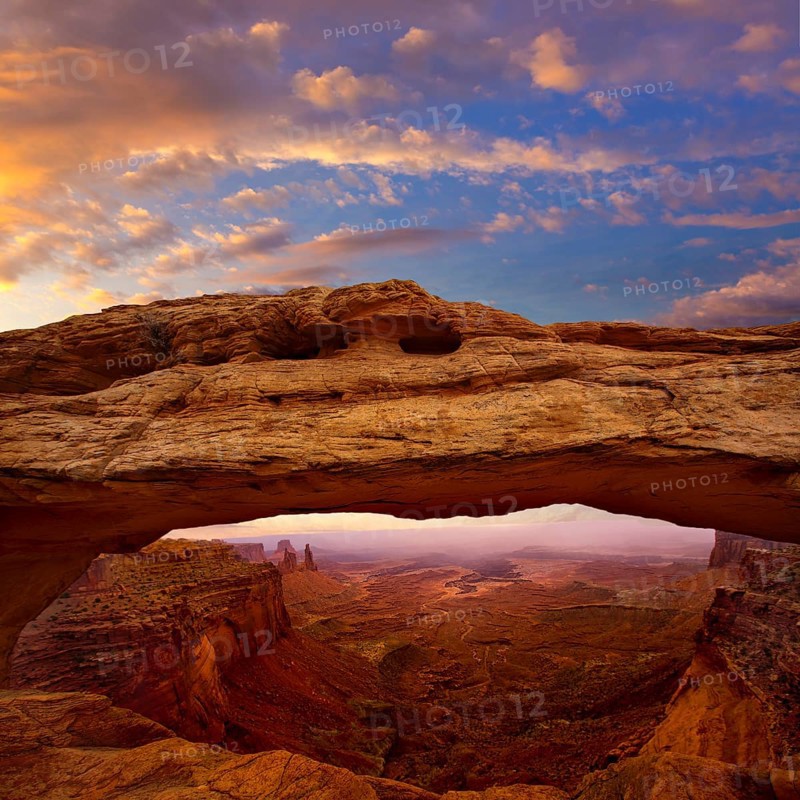 Mesa Arch in Canyonlands National Park Utah USA sunrise photo mount