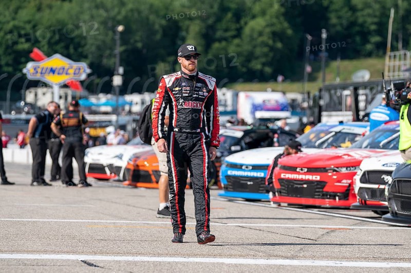 NASCAR Xfinty Driver, Jeb Burton (27) takes to the track to practice for the Ambetter Health 200 at the New Hampshire Motor Speedway in Loudon NH