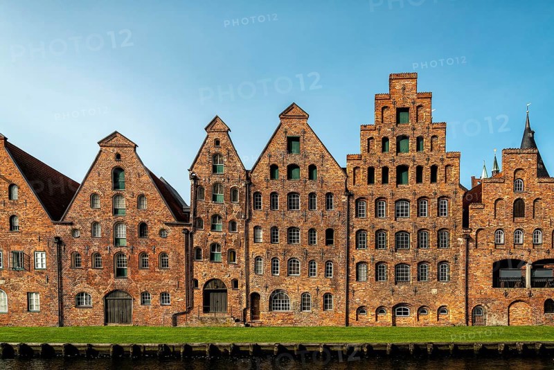 Salt store in the old town of the hanseatic city of Lübeck in Germany