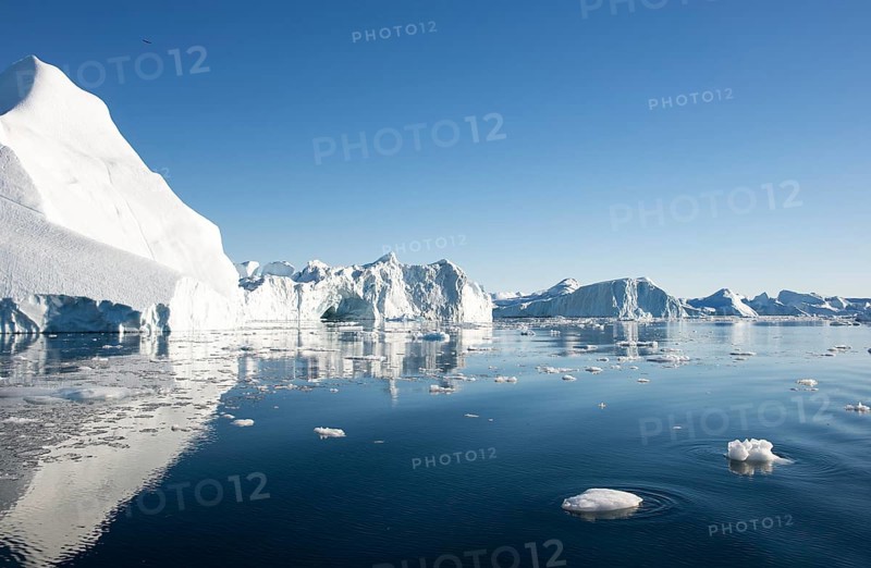 Beautiful Icebergs in Disko Bay Greenland around Ilulissat, Disko Bay, Greenland, North America