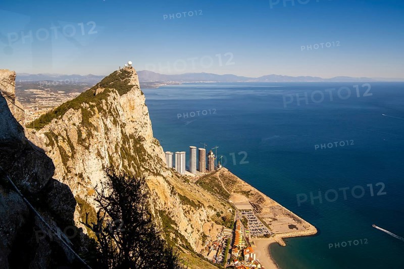 Beautiful Landscape View from Gibraltar in Spain South Coast
