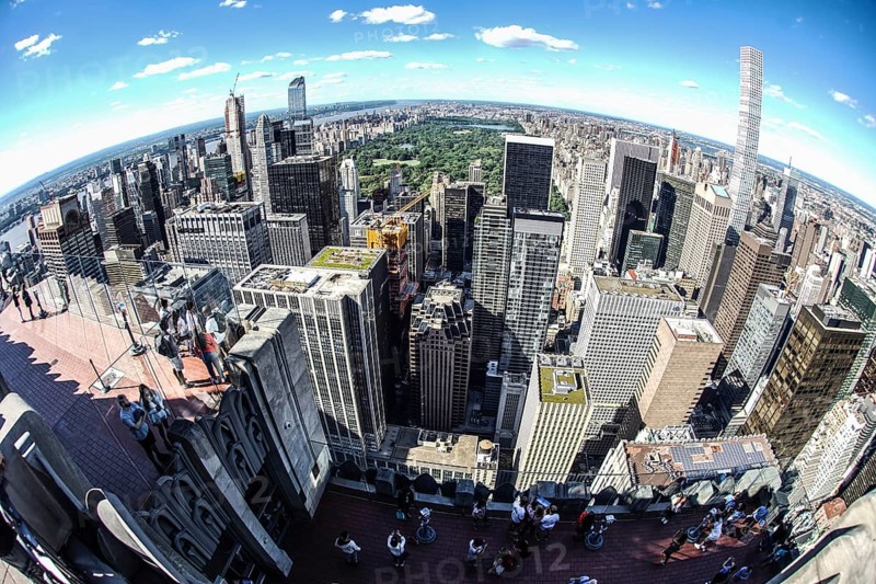 The view from the Rockefeller Center (Top of the Rock). Shooting Location: New York, Manhattan