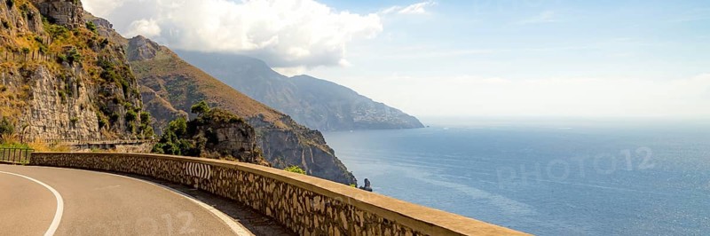 Amalfi Coast, Mediterranean Sea, Italy. Website Banner