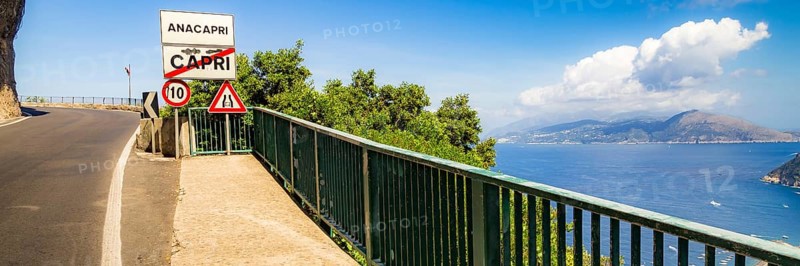 Amalfi Coast, Mediterranean Sea, Italy. Website Banner