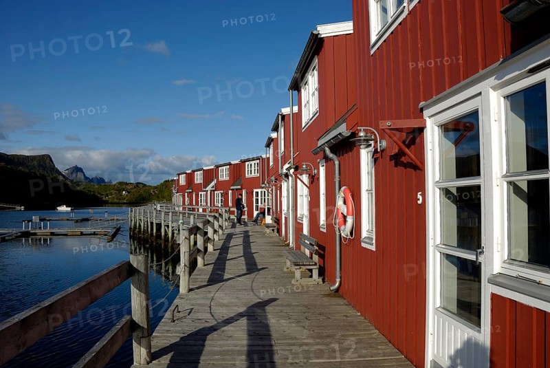 Rorbuer in Storvagan, Kabelvag, Austvagöy, Lofoten, Norway, Europe