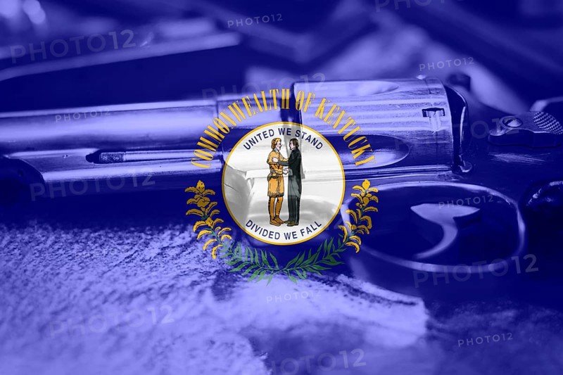 Kentucky flag (U.S. state) Gun Control USA. United States Gun Laws