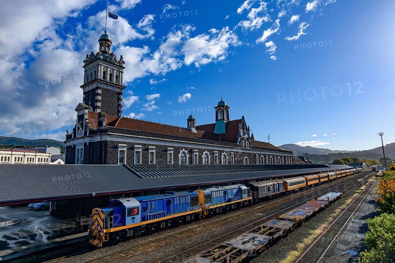 Dunedin railway station in Dunedin on New Zealand's South Island