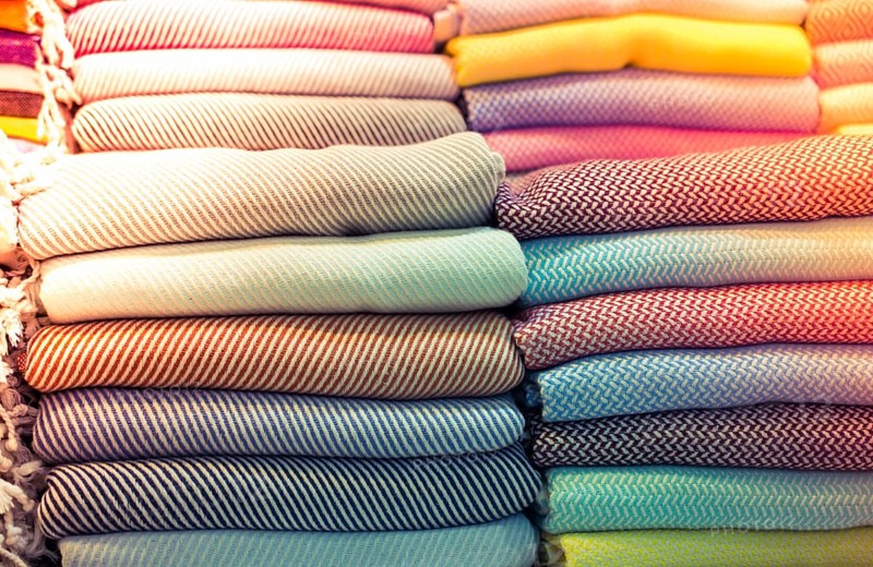 Pile of Turkish Bath Towels known as Hamam Pestemal loinclothes
