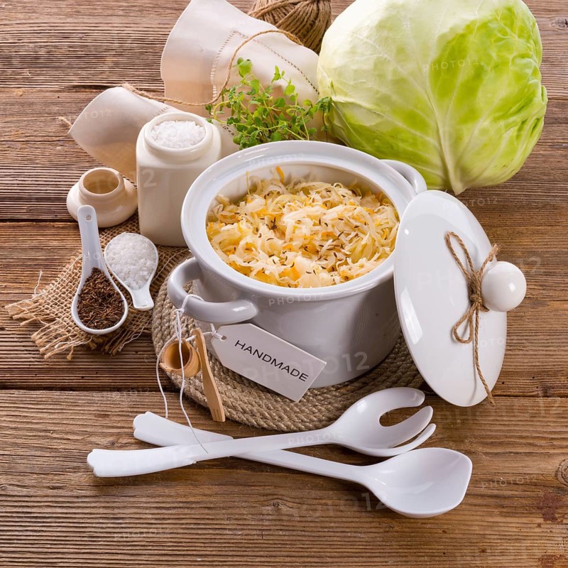 Homemade sauerkraut
