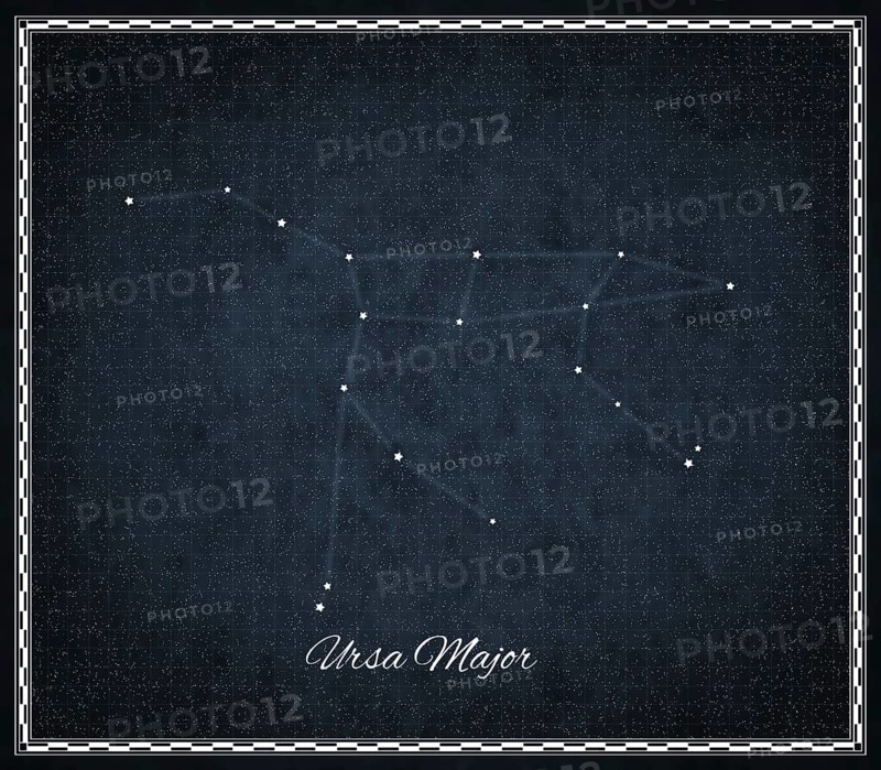 Ursa Major star constellation, Night sky, Cluster of stars, Deep space, Great Bear constellation