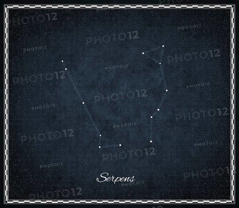 Serpens star constellation, Night sky, Cluster of stars, Deep space, Serpent, Snake constellation