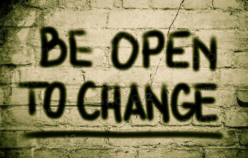 Be Open To Change Concept