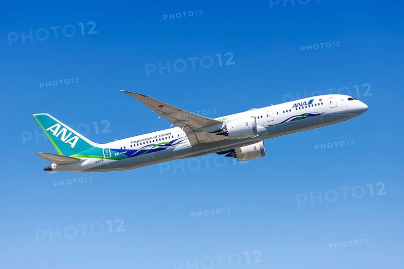 A Boeing 787-9 Dreamliner aircraft of ANA All Nippon Airways with the registration JA871A at the airport in Frankfurt, Germany