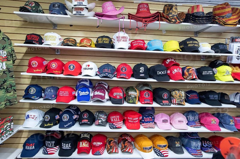 Lenoir City, Tennessee - The Trump Superstore outside Knoxville sells shirts, caps, white privilege cards, and other merchandise