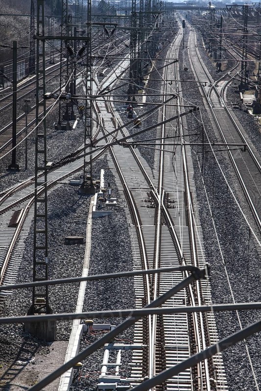The Hanover–Würzburg high-speed railway, Nörten-Hardenberg, district of Northeim, Lower Saxony, Germany