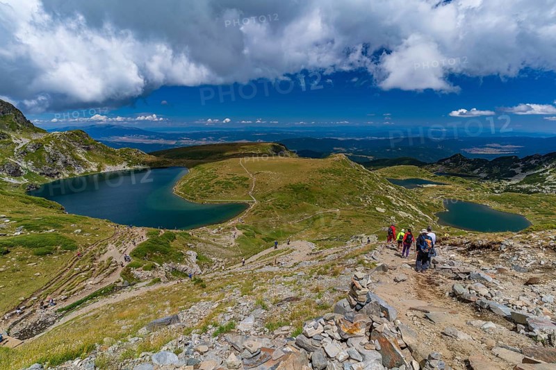 The Seven Rila Lakes in the Rila Mountain, Bulgaria