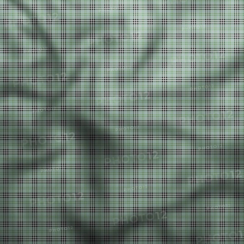 Green checkered fabric background creating soft and elegant texture, ideal for fashion, design, and textile projects.Belarus
