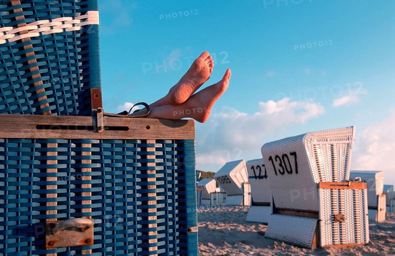 Beach chairs, Sylt, Schleswig-Holstein, Germany