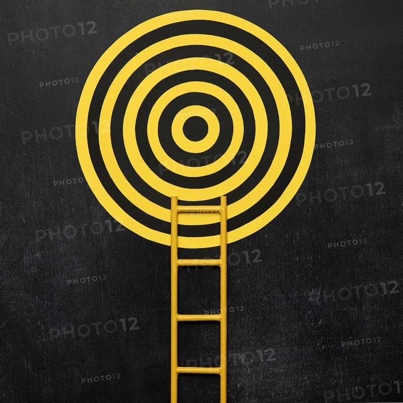 Top view dartboard with ladder. Resolution and high quality beautiful photo