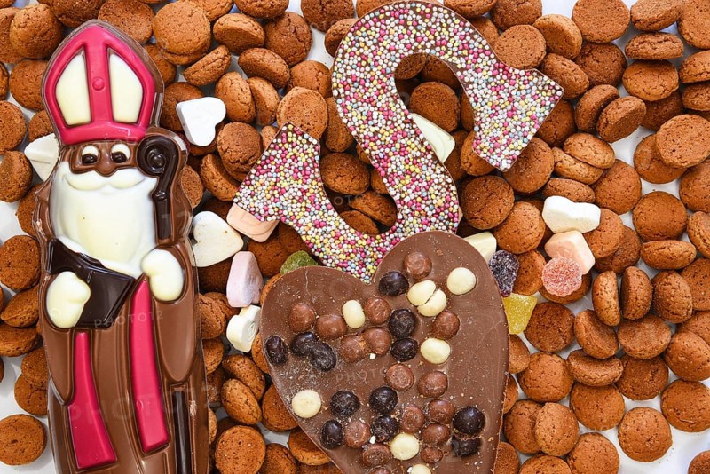October 15, 2023.Gingernuts, chocolate and candy for the traditional Dutch children's festival Sinterklaas