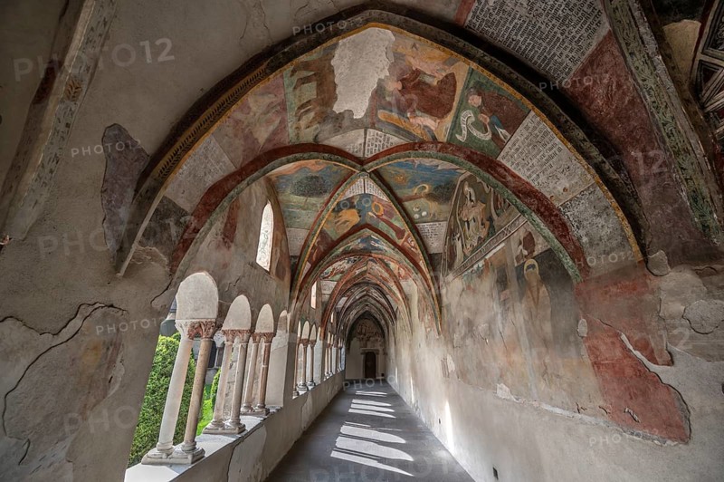 Cathedral cloister around 1370, the frescoes were painted from around 1390, Bressanone Cathedral, Cathedral Square, Bressanone, South Tyrol, Italy