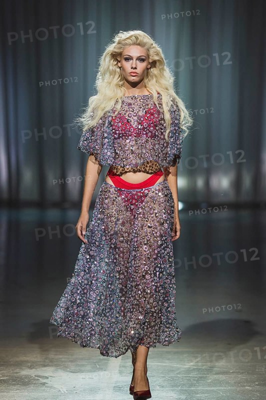 Daniela (winner GNTM2025) as a model for Kilian Kerner during the Berlin Fashion Week 2025 on 02.07.2025