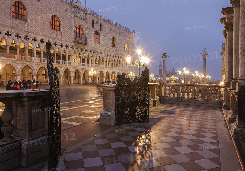 Loggetta at the foot of the Campanile di San Marco, St Mark's Square, Venice, Veneto, Italy