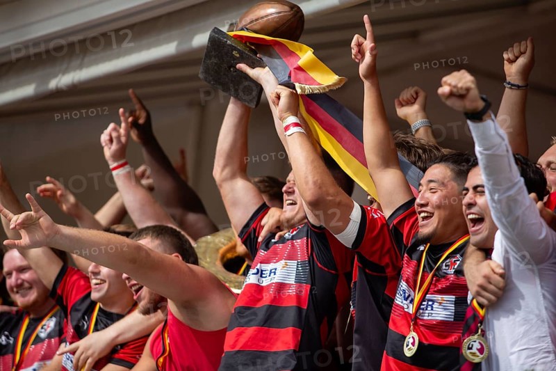 Rugby Bundesliga, 2024/25 season, final for the German championship: SC Frankfurt 1880 against TSV Handschuhsheim***Picture: Frankfurt is German champion