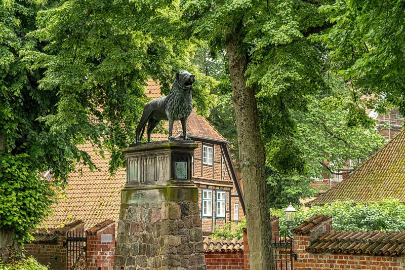 The Brunswick Lion at Ratzeburg Cathedral, Ratzeburg, Schleswig-Holstein, Germany