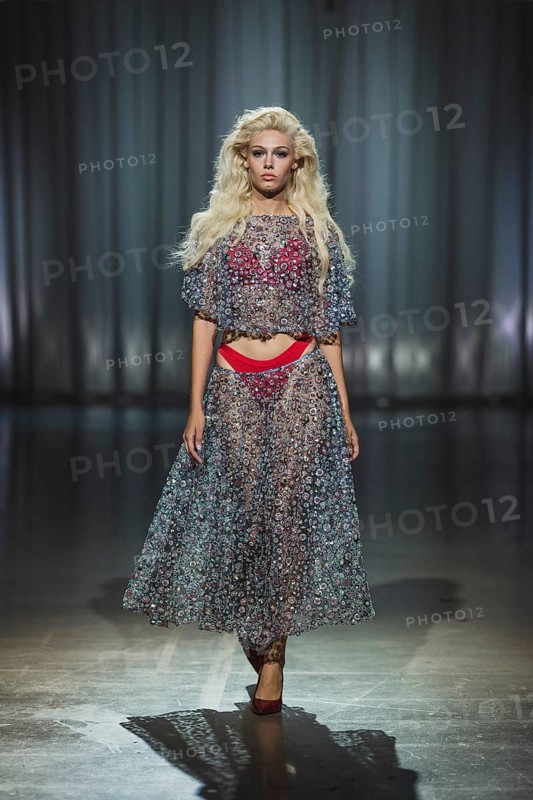 Daniela (winner GNTM2025) as a model for Kilian Kerner during the Berlin Fashion Week 2025 on 02.07.2025