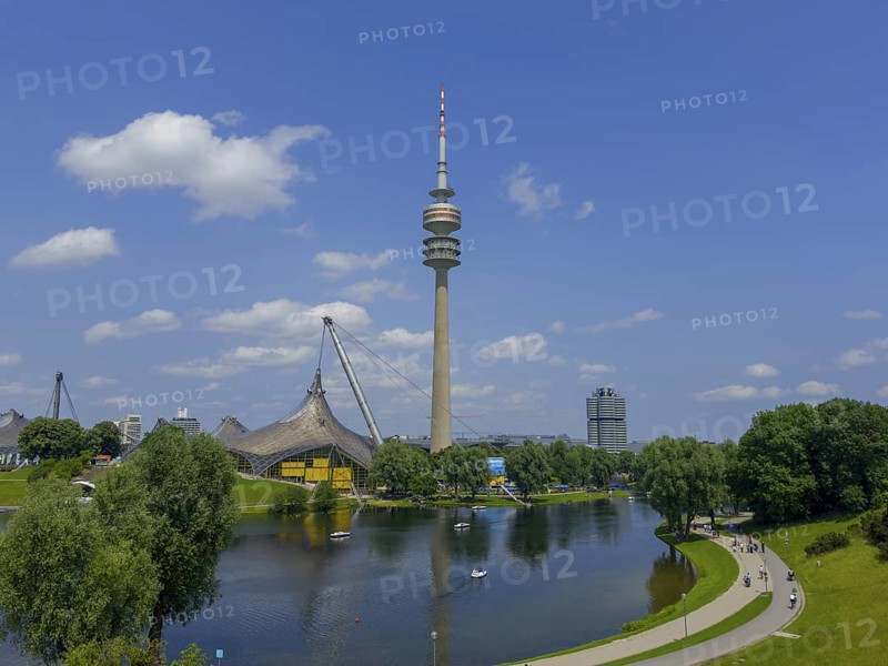 Olympic Tower, Olympic Park, Munich, Bavaria, Germany