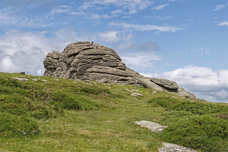 The Haytor Rocks in Dartmoor National Park. Bovey Tracey, Devon, South England, Great Britain