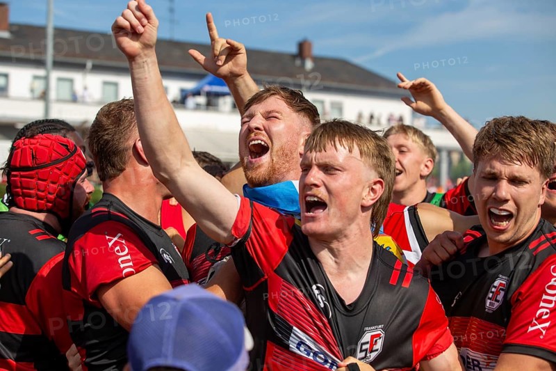 Rugby Bundesliga, 2024/25 season, final for the German championship: SC Frankfurt 1880 against TSV Handschuhsheim***Picture: Frankfurt is German champion