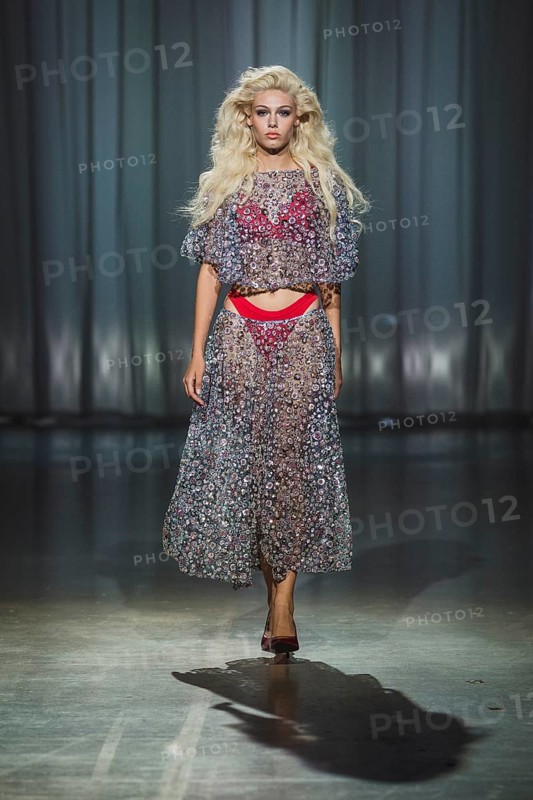 Daniela (winner GNTM2025) as a model for Kilian Kerner during the Berlin Fashion Week 2025 on 02.07.2025