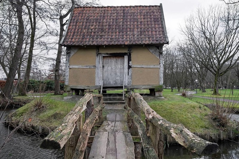 Clay house, open-air museum, Bad Zwischenahn, Ammerland, Germany