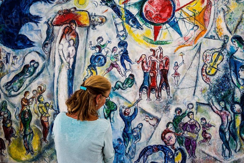 Museum, Fondation Maeght, artist Marc Chagall, St. Paul de Vence, Provence Alpes Côte d'Azur, South of France, France