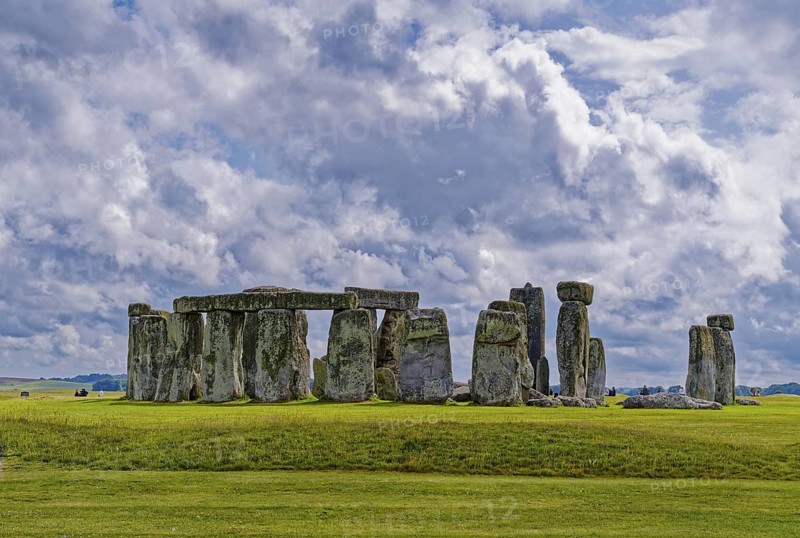Stonehenge, a National Trust, UNESCO World Heritage Site, is a megalithic structure from the Neolithic period and is recognised as a place of power. The site consists of a ring-shaped earth wall, inside which there are various formations of carved stones grouped around the centre. Amesbury, Wiltshire, South England, Great Britain