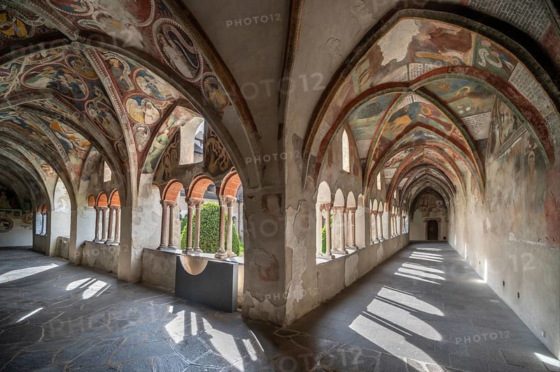 Cathedral cloister around 1370, the frescoes were painted from around 1390, Bressanone Cathedral, Cathedral Square, Bressanone, South Tyrol, Italy