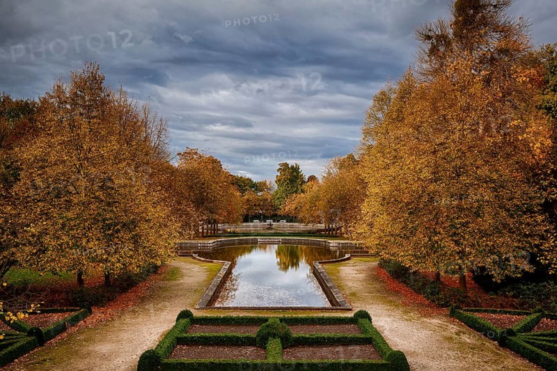 Park Landscape Ballenstedt Harz in Autumn