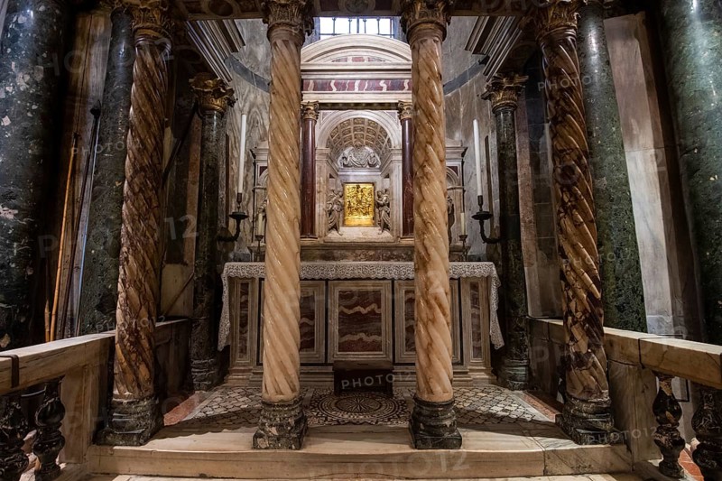 Marble Altar, St Mark's Basilica, Venice, Veneto, Adriatic Sea, Northern Italy, Italy