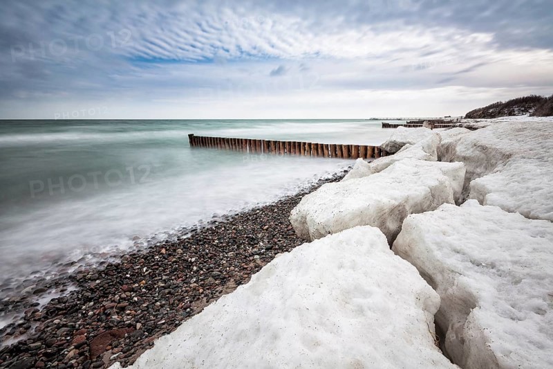Winter on the coast of the Baltic Sea