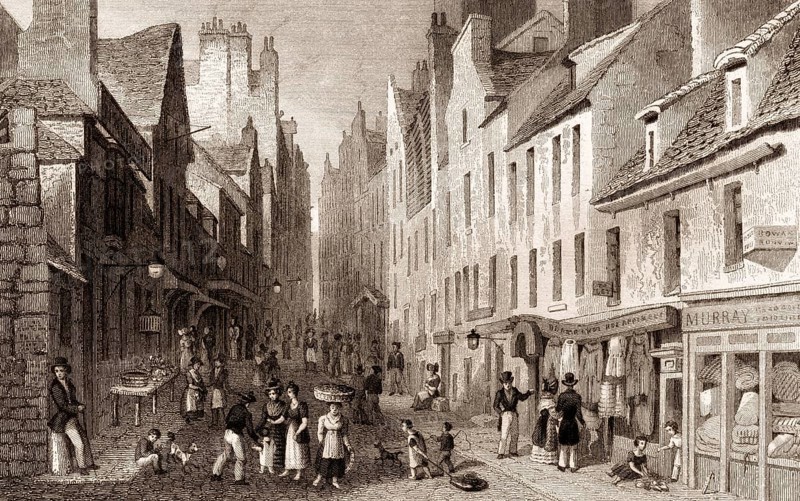 St Mary's Wynd, from the Pleasance, Edinburgh, Scotland, 19th century, from Modern Athens by Th. H. Shepherd