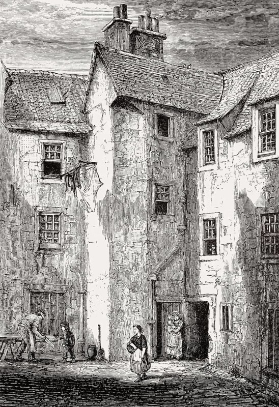 Clarinda house, Potterrow, Edinburgh, Scotland, 19th century