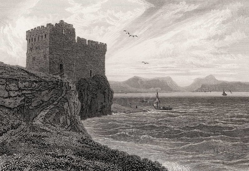 Mingarry Castlenear Kilchoan in Lochaber, 19th century, from Modern Athens by Th. H. Shepherd