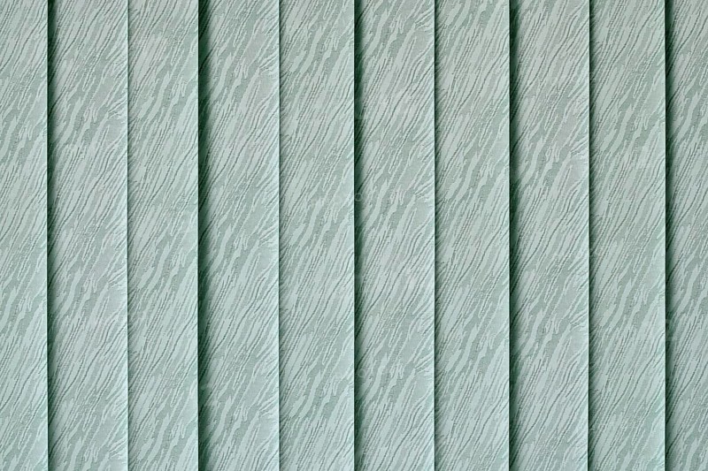 Vertical blinds on the window of the office